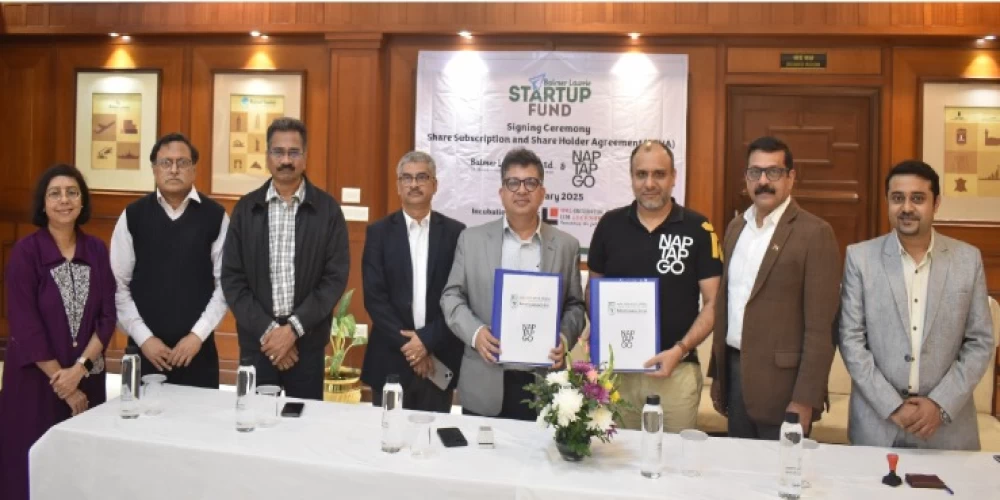 Balmer Lawrie invests ₹1 Crore in NapTapGo to revolutionise hospitality industry Balmer Lawrie invests ₹1 Crore in NapTapGo to revolutionise hospitality industry